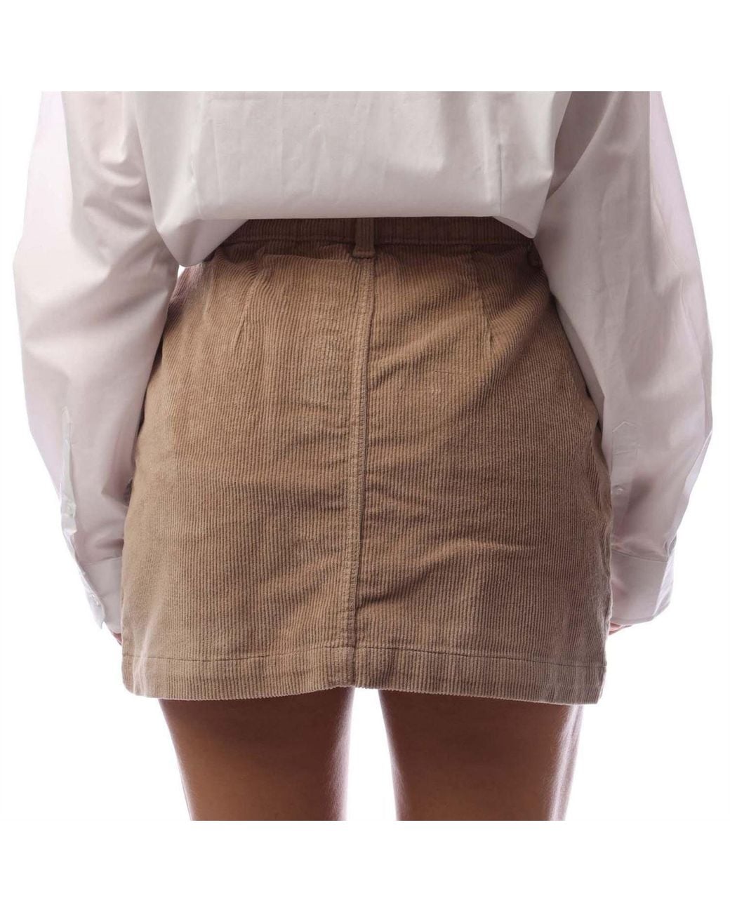 ONLY Brown Corduroy Short Skirt