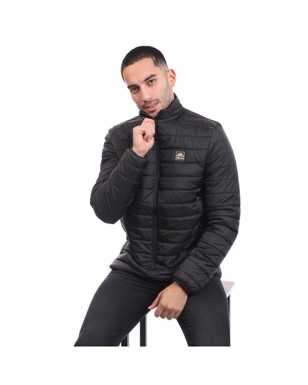 Ellesse Black Puffer Jacket for men