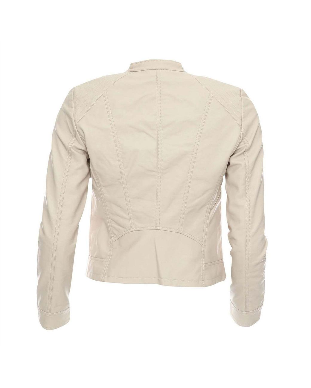 Vero Moda Natural Favodona Faux Leather Jacket
