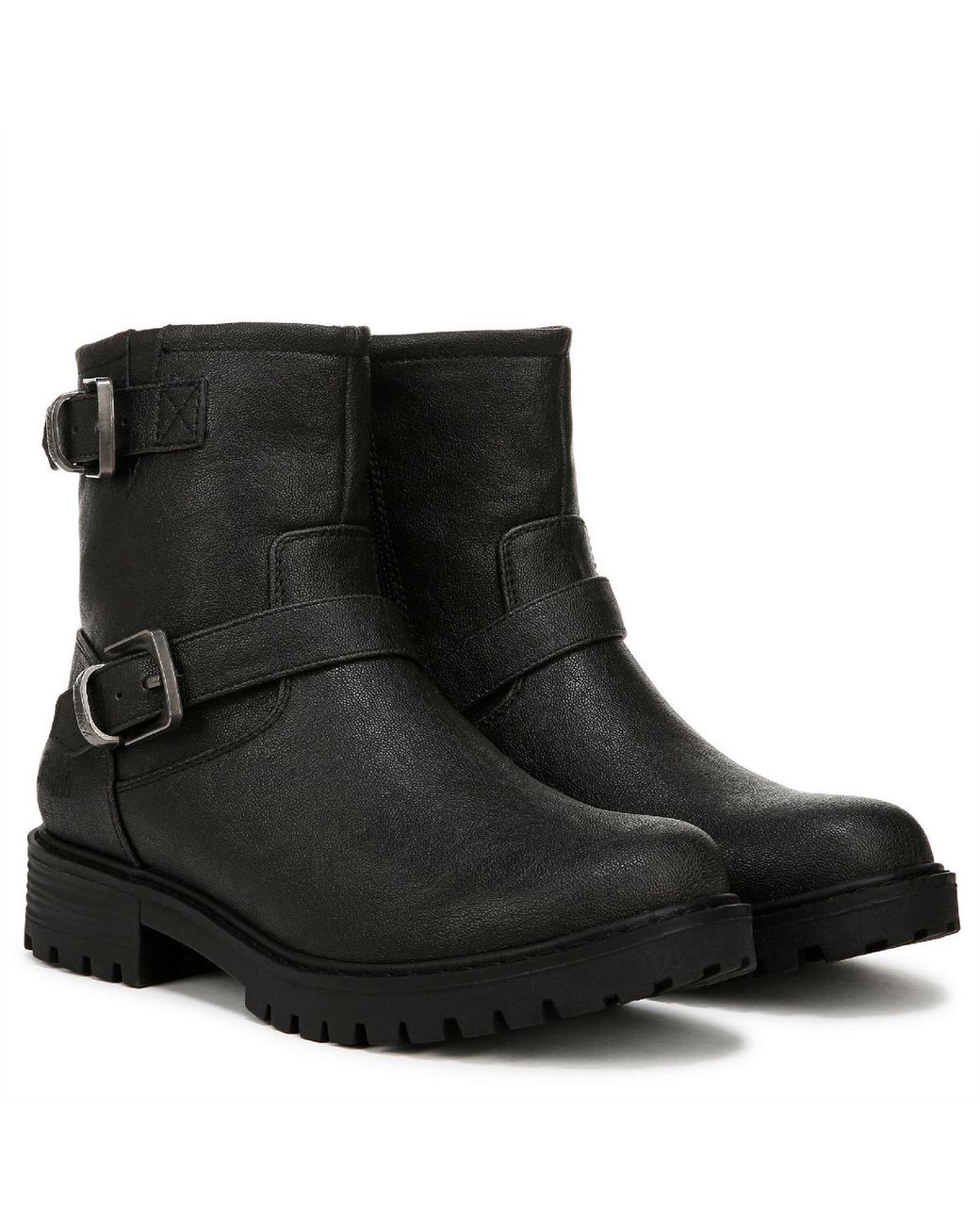 Blowfish Black Raven Biker Low Heel Side-Zip Boots 4 (37)