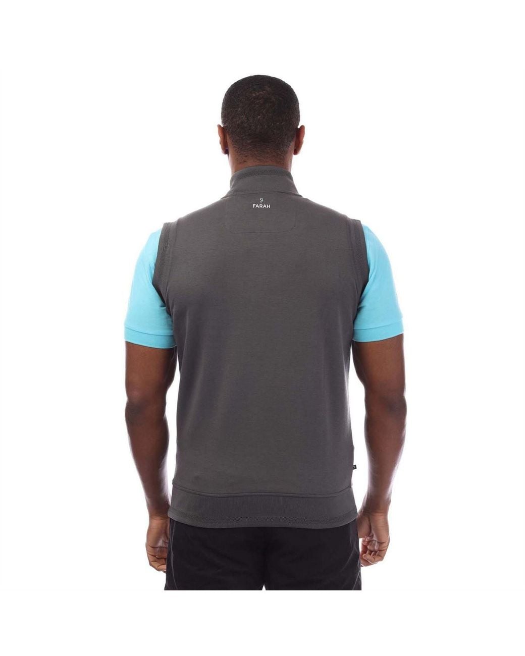 Farah Blue Midlayer Gilet for men