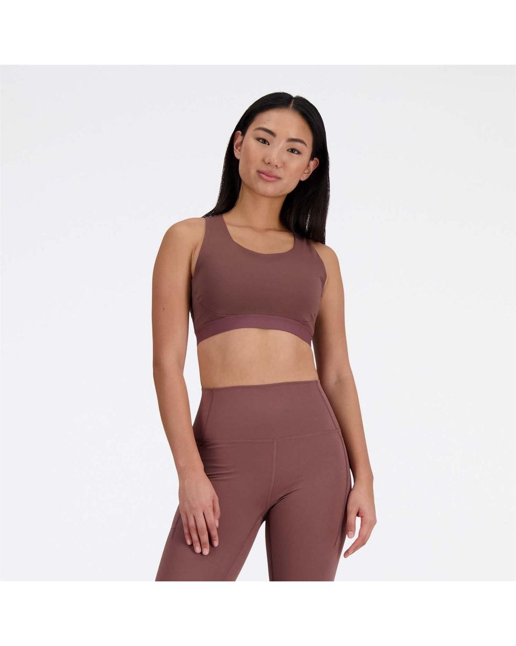 New Balance Red Medium Support Pocket Sports Bra