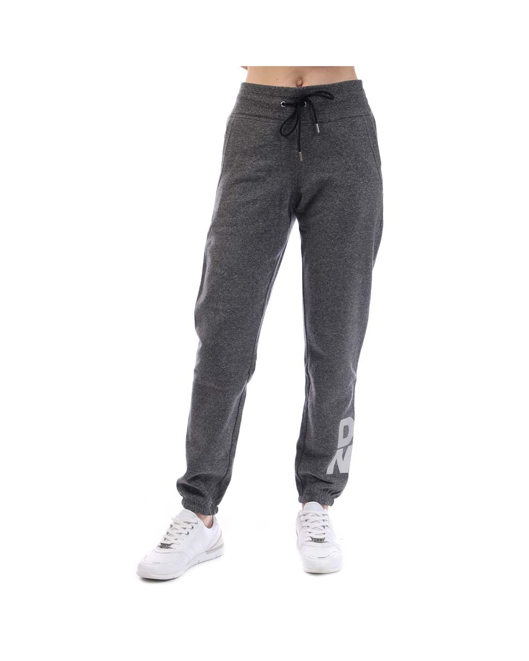 DKNY Black Foil Logo Jogger With Pockets
