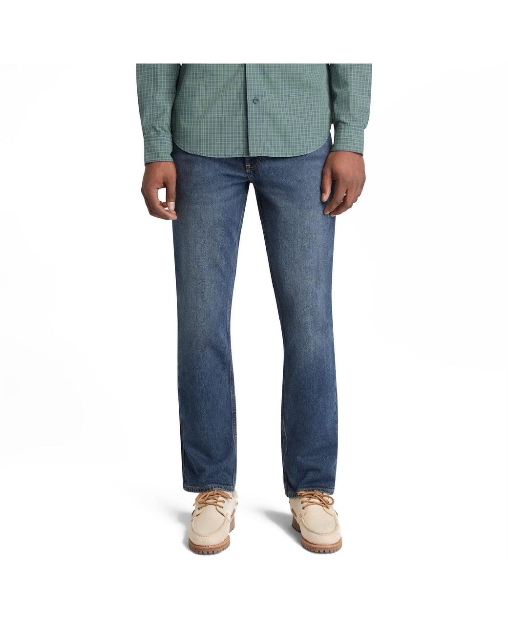 Timberland Blue Sandown Cotton Slim-Fit Jeans for men