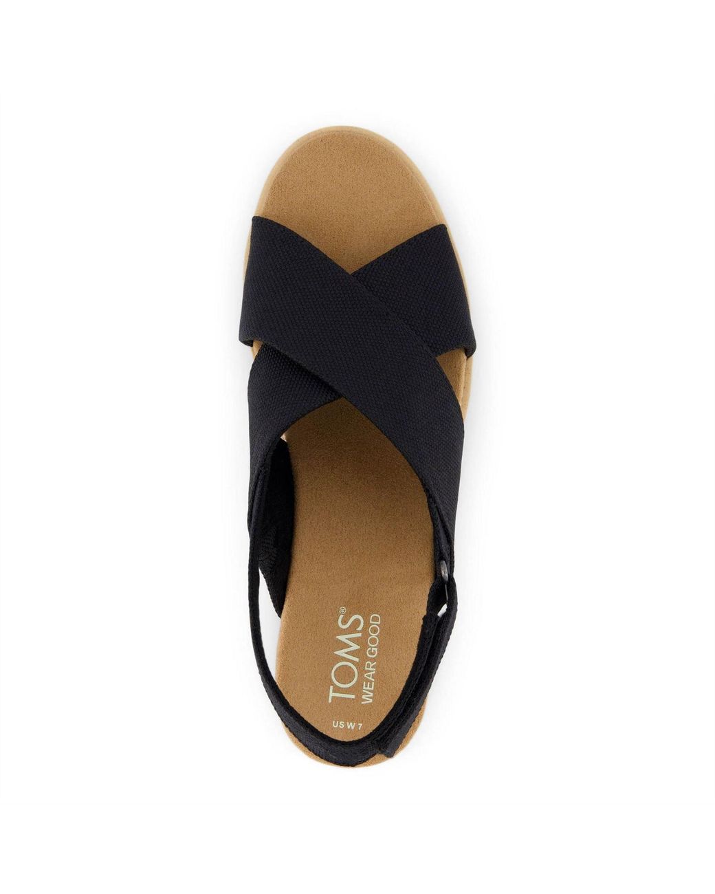 TOMS Blue Diana Crossover Low Heel Open Toe Sandals