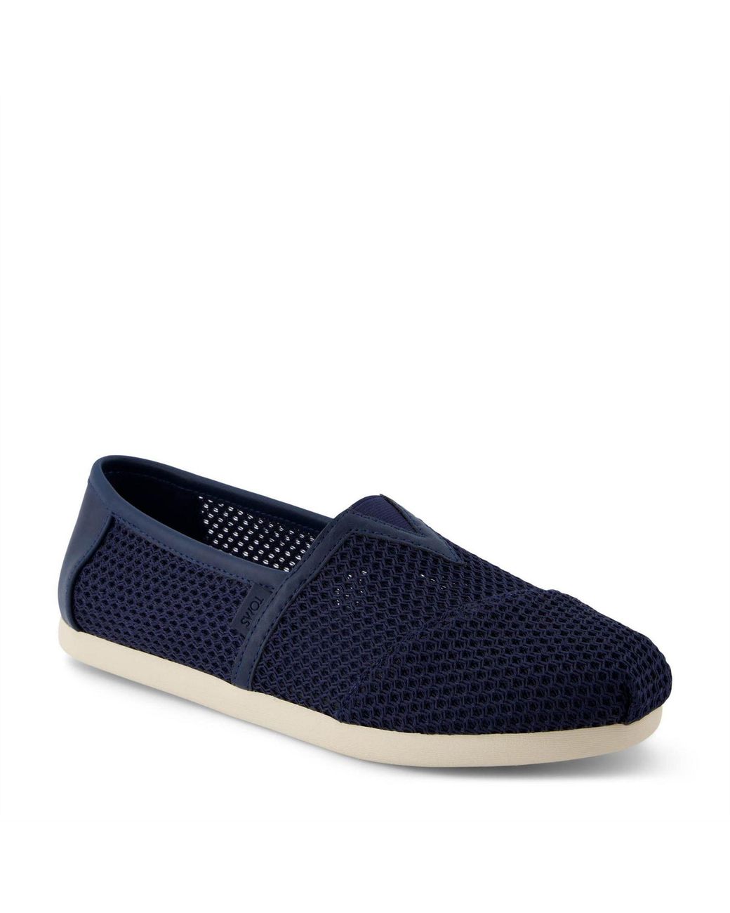 TOMS Blue Alpargata Class Textured Espadrille Shoes for men