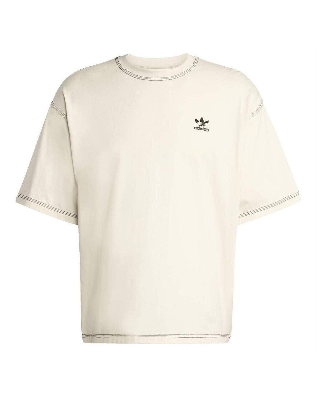 Adidas Originals White Trefoil Esnt for men