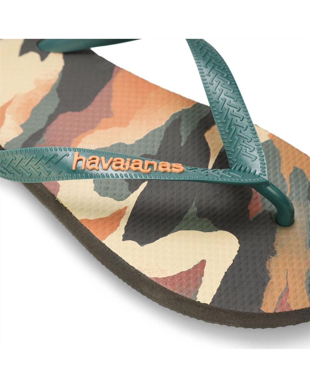 Havaianas Green Camu Flip Flops for men