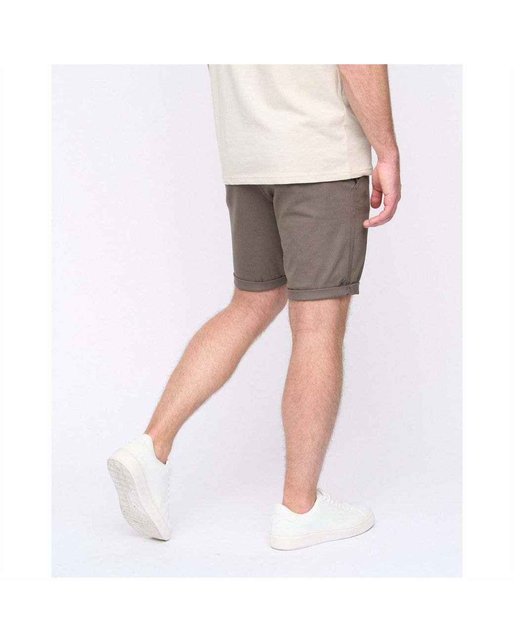 Duck and Cover Gray Moreshore Chino Shorts for men