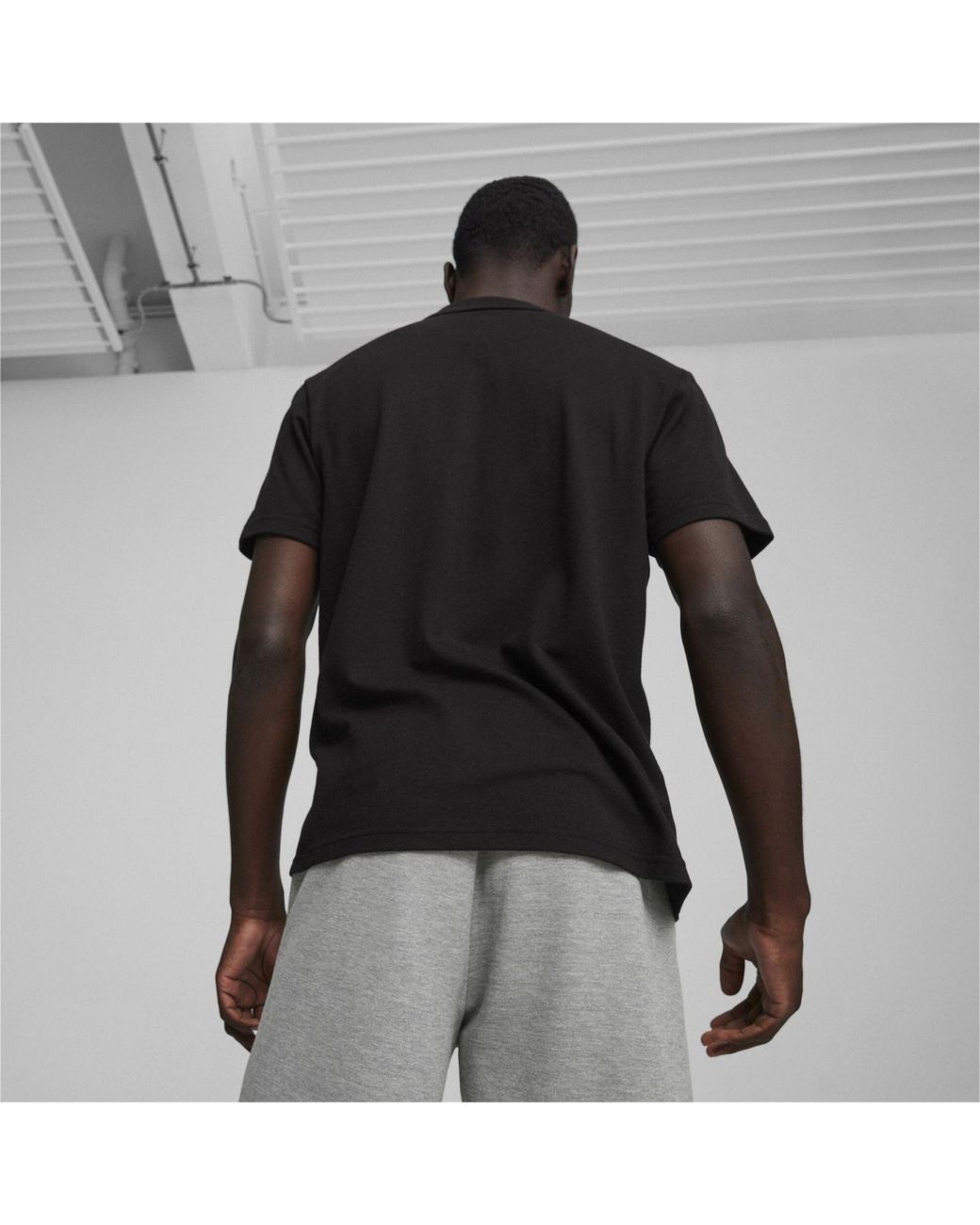PUMA Black Casuals Polo for men