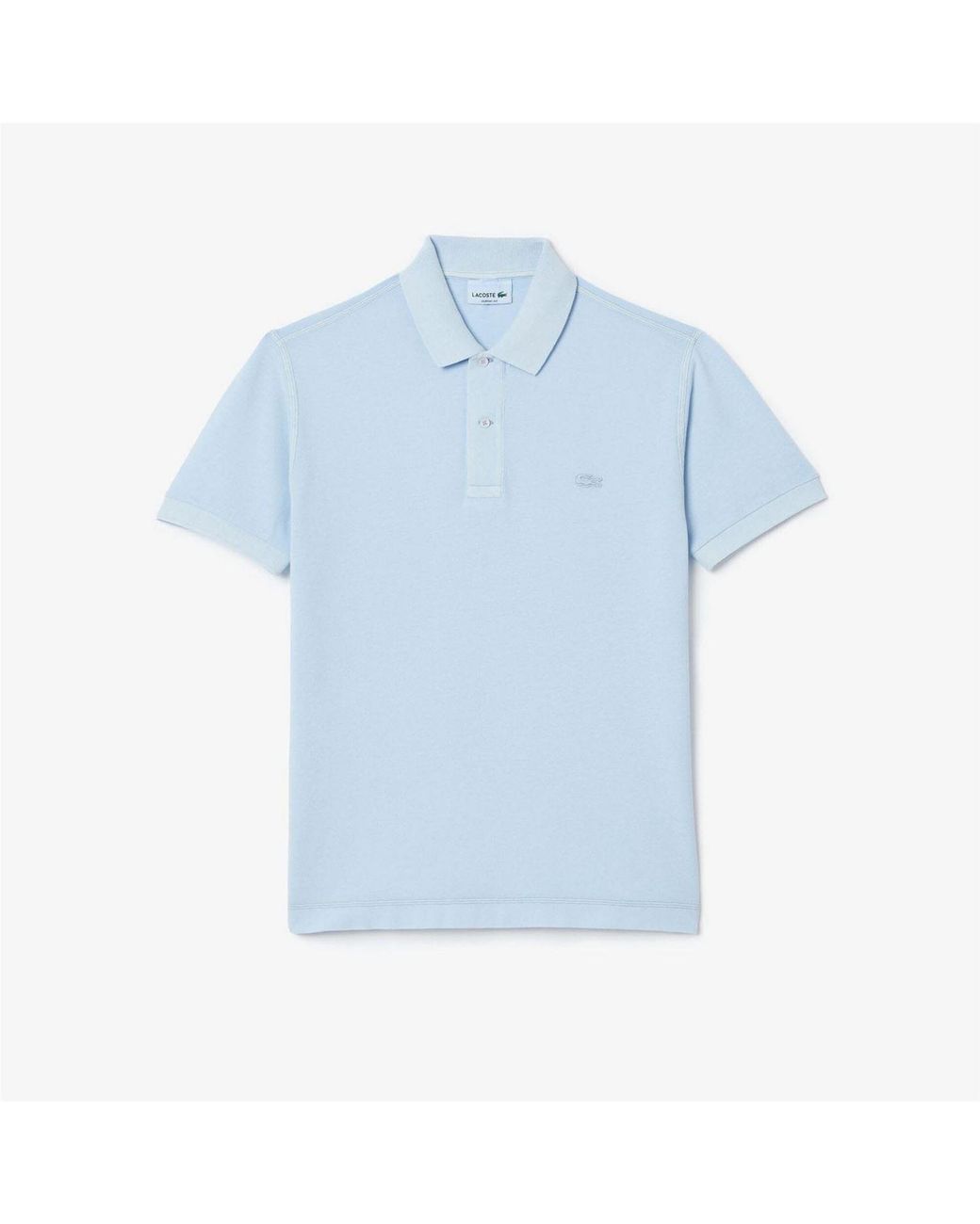 Lacoste Blue Classic-Fit Natural Dye Polo Shirt for men