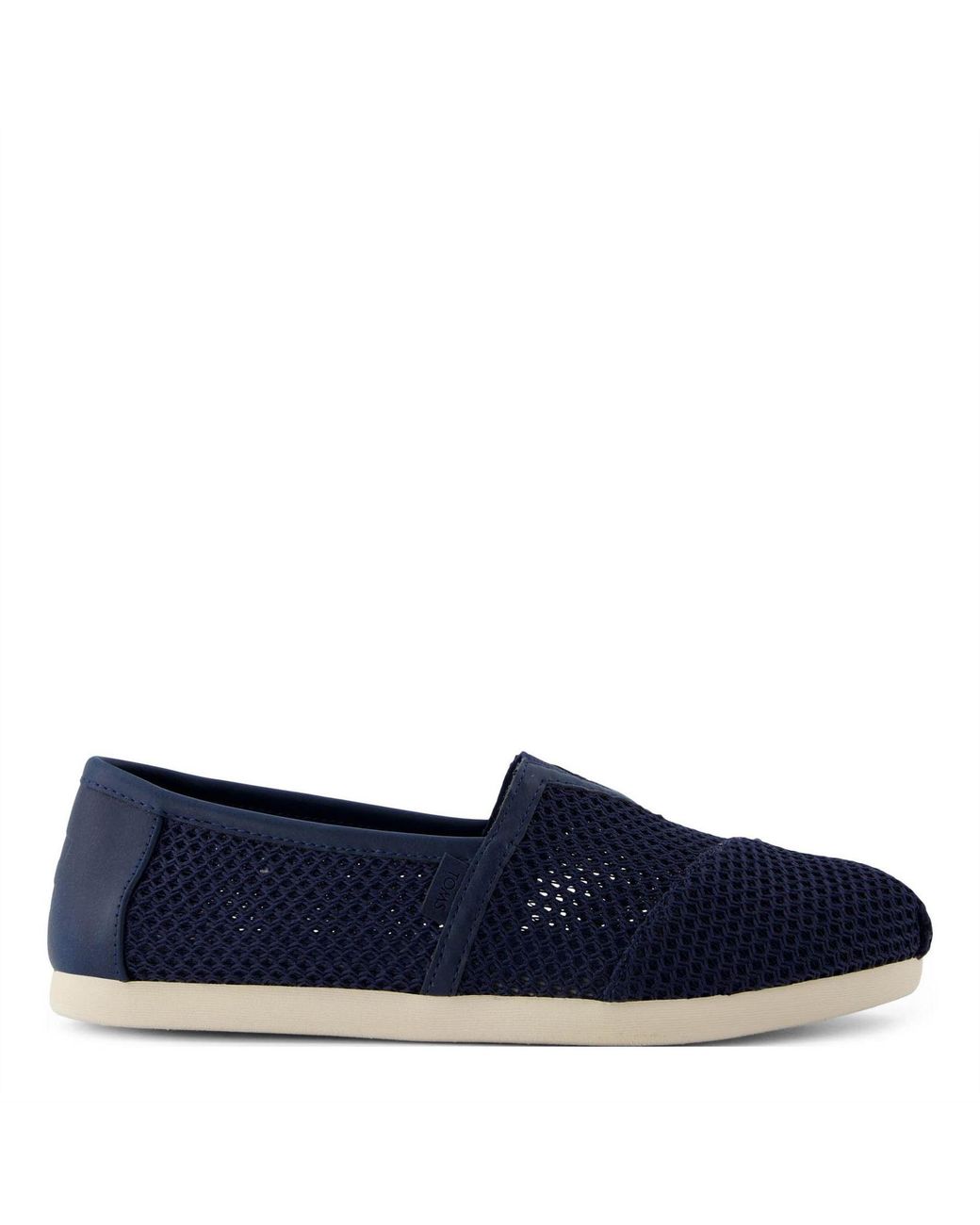 TOMS Blue Alpargata Class Textured Espadrille Shoes for men