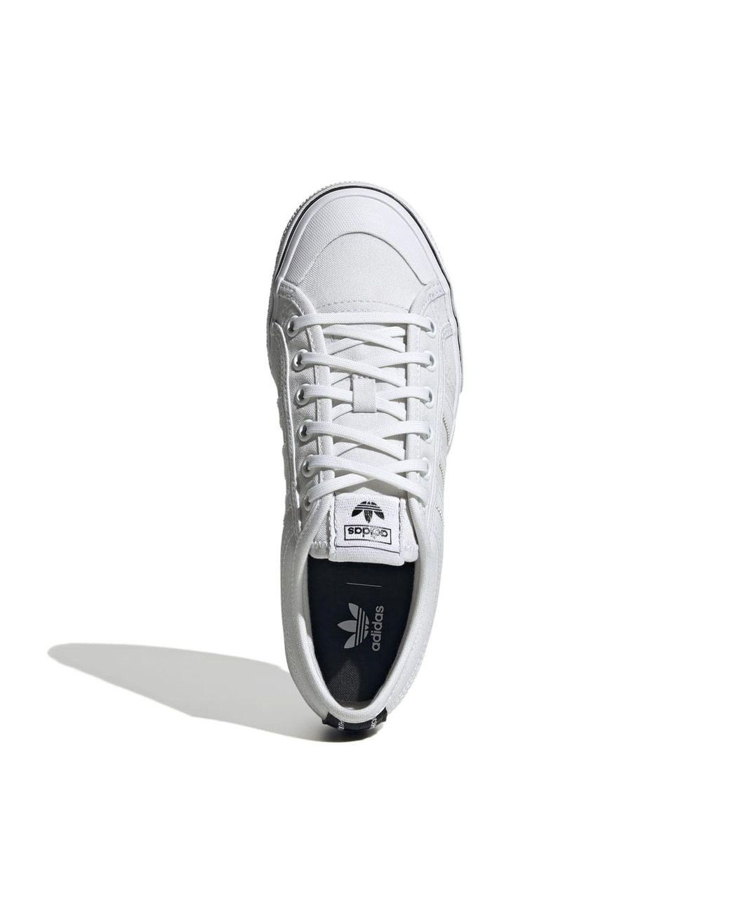 adidas Originals Nizza Platform Trainers in White | Lyst UK