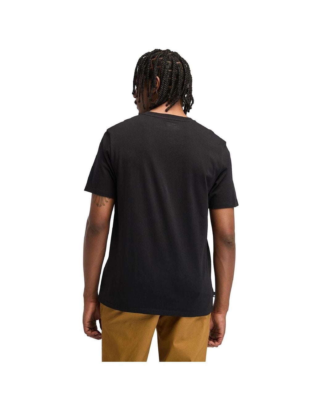 Timberland Black Northwood Wordmark Logo T-Shirt for men