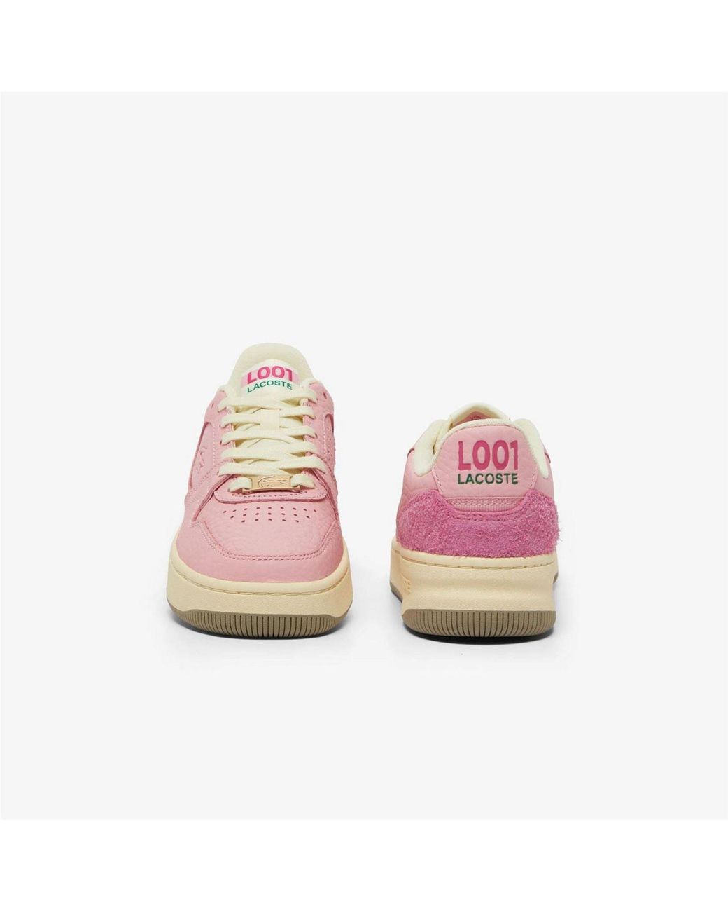 Lacoste Pink Set Leather Trainers