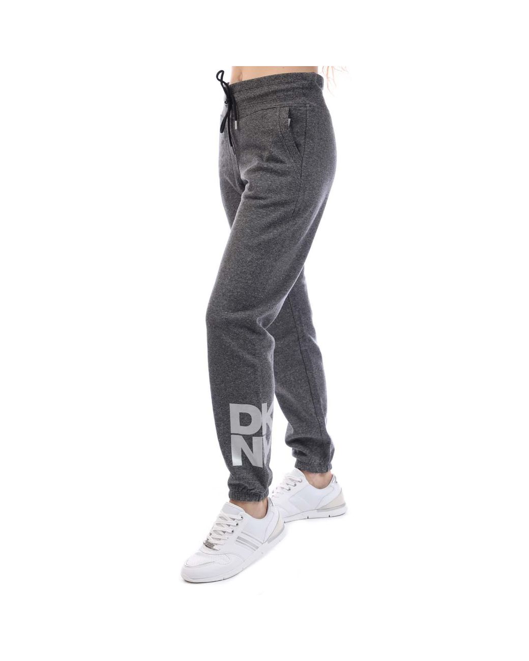DKNY Black Foil Logo Jogger With Pockets