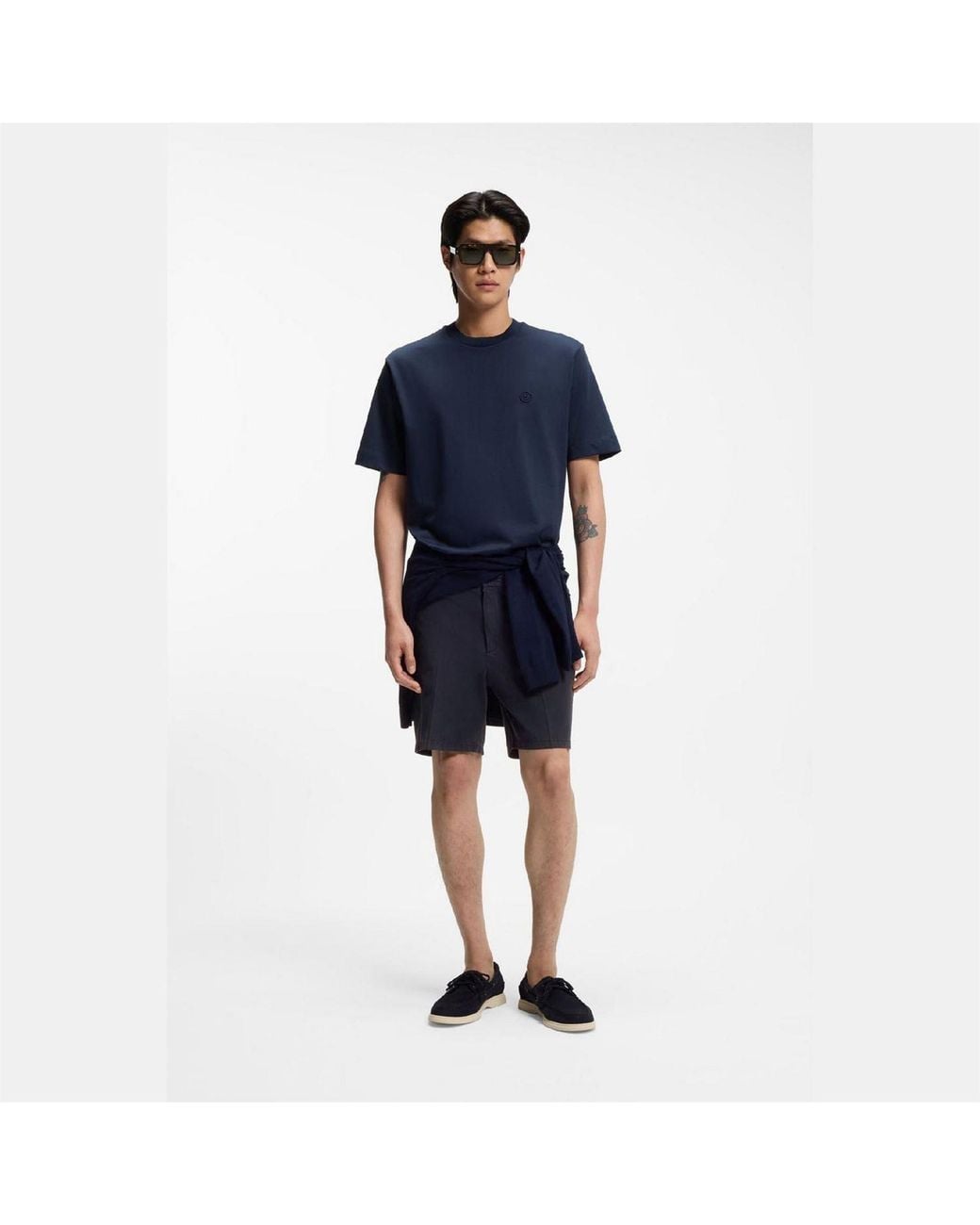 Boss Blue Kane1 Modern Fit Shorts for men