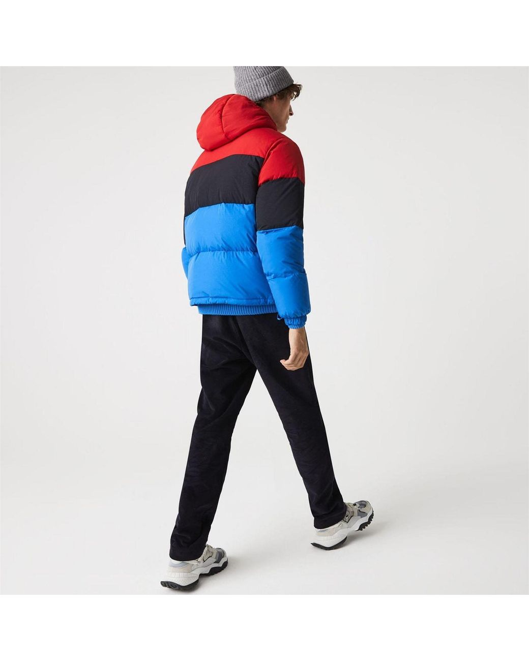 Lacoste Red Lightweight Water-Resistant Puffer Jacket for men