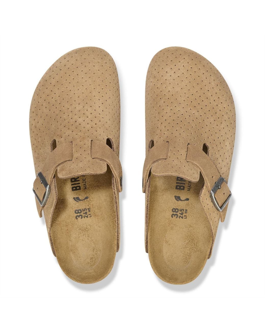 Birkenstock Brown Boston Textured Clogs Flats 40 (7)