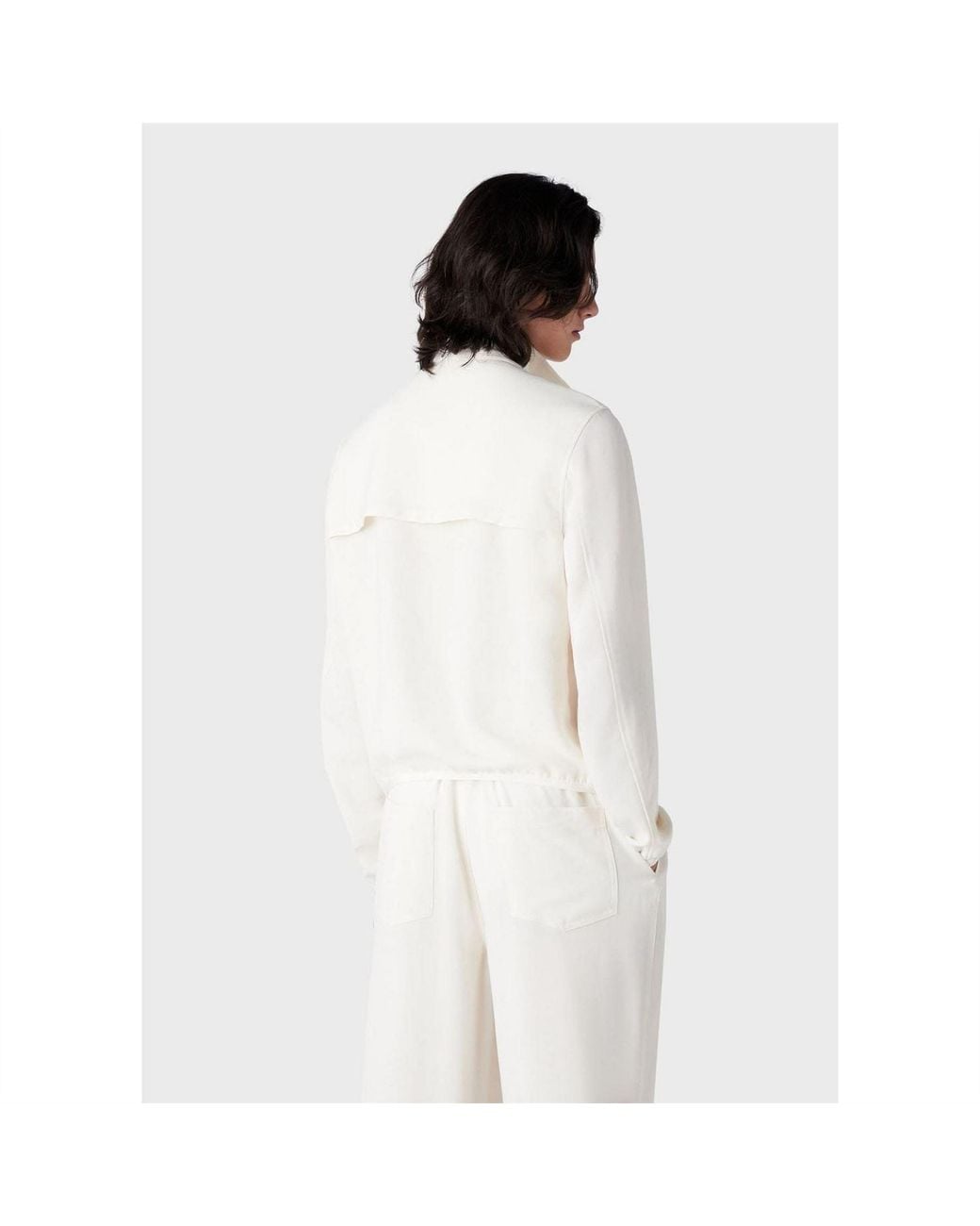 EA7 White Jacket for men