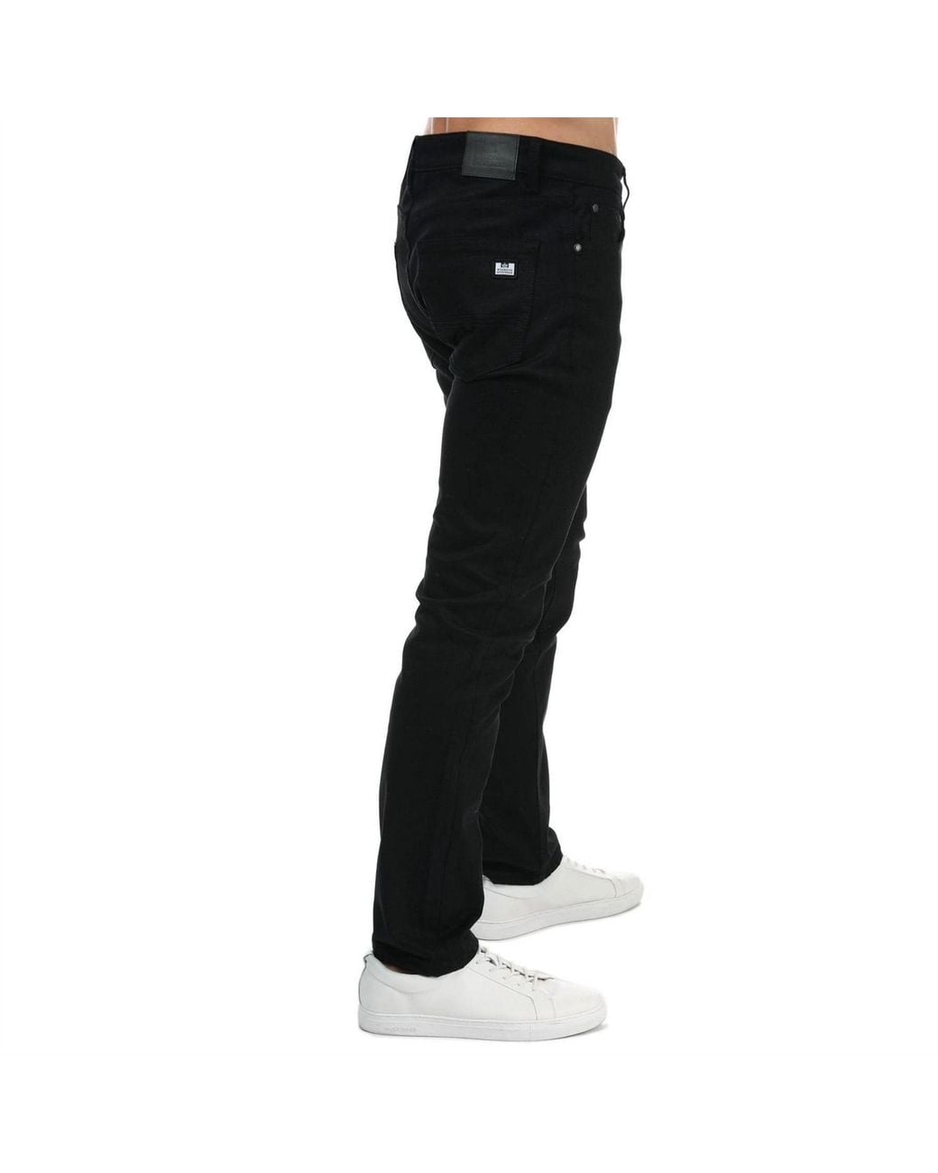 Weekend Offender Black Tapered Fit Jeans for men