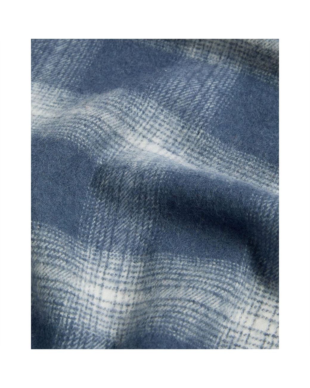 Lyle & Scott Blue Lambswool Scarf for men