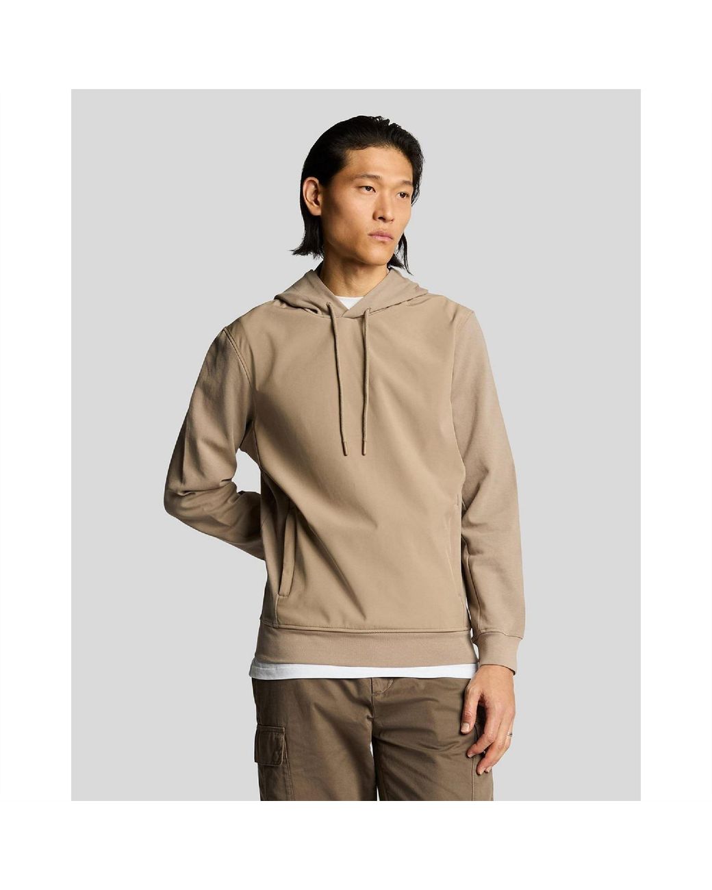 Lyle & Scott Brown And Hybrid Pullover Hoodie for men