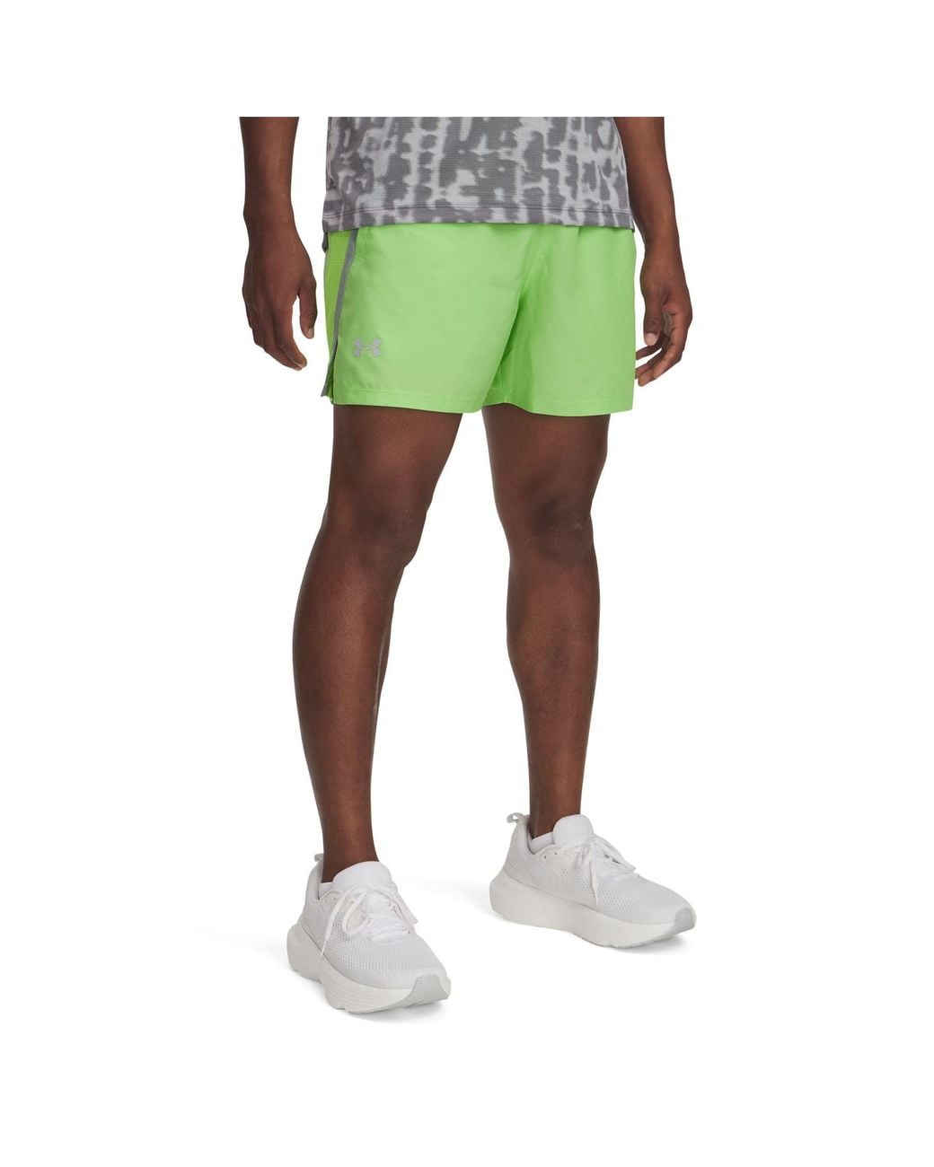 Under Armour Green Launch Shorts for men