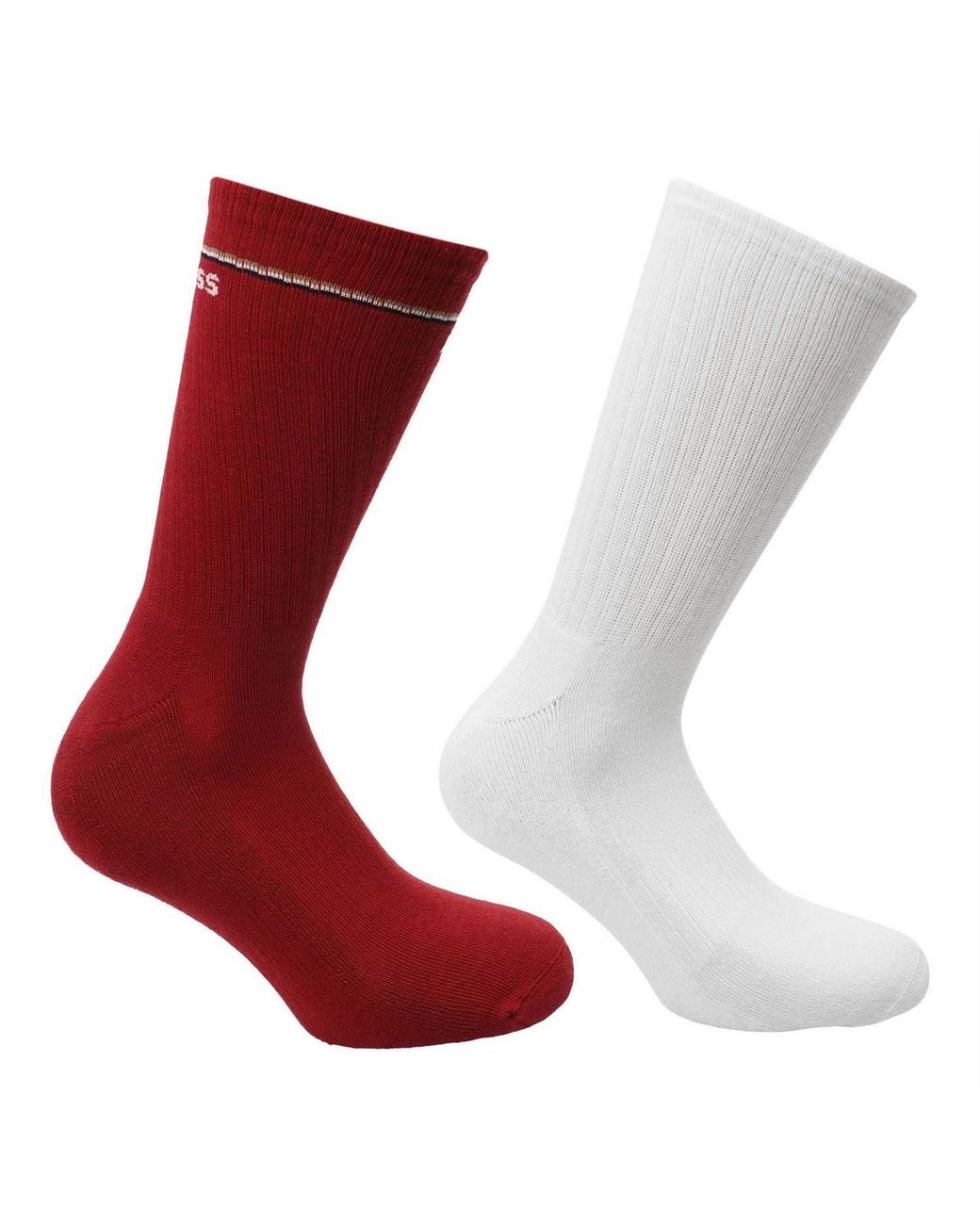 Boss Red Pack Of Quarter Length Socks With Logo Details