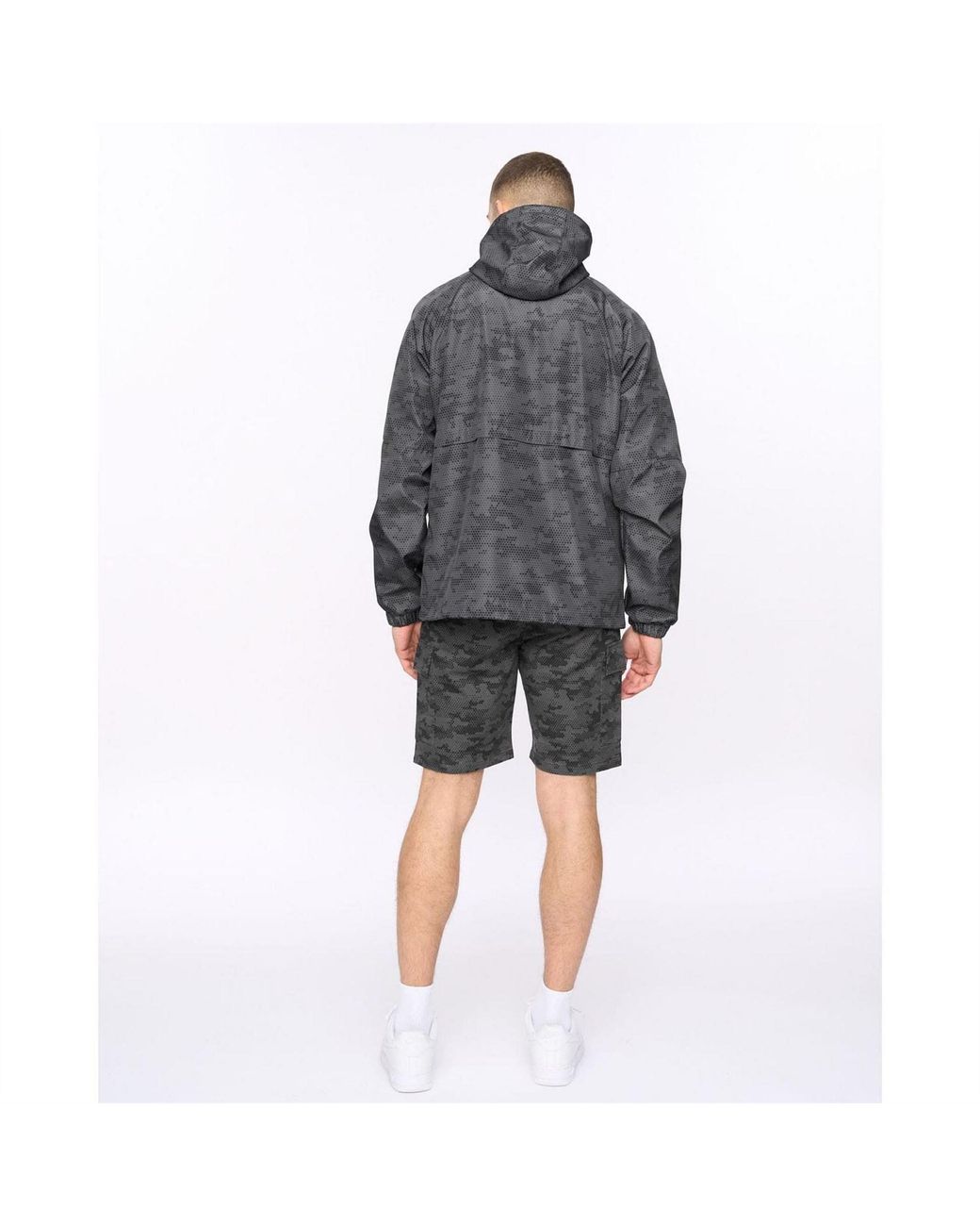 Crosshatch Gray Allover Print Jacket for men