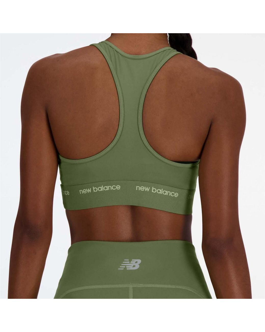 New Balance Green Medium Support Sports Bra