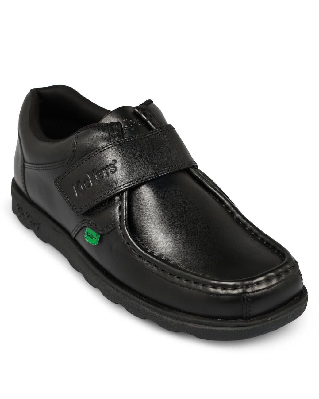 Kickers Black Fragma Strap Moc Toe Low Top Sneakers 6 (39) for men