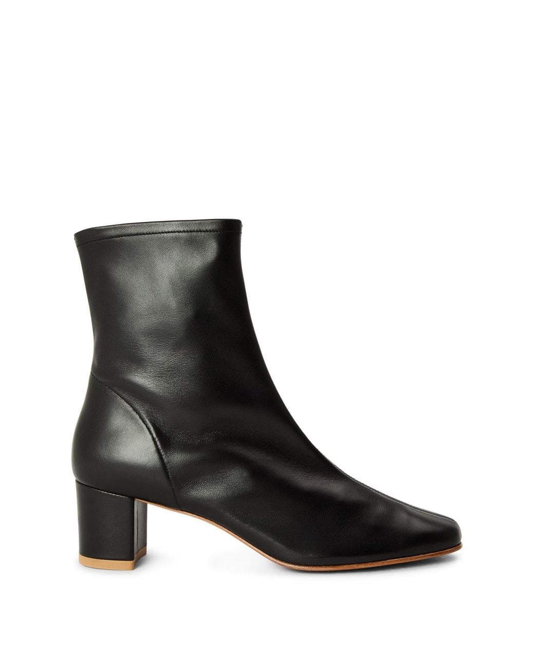 By Far Black Leather Heeled Boots