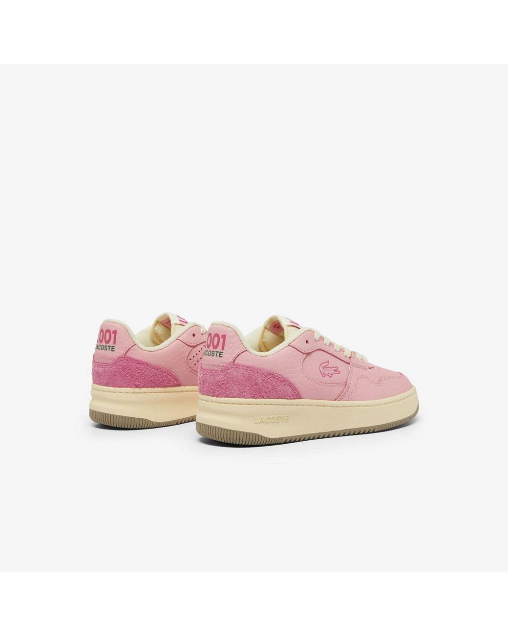 Lacoste Pink Set Leather Trainers