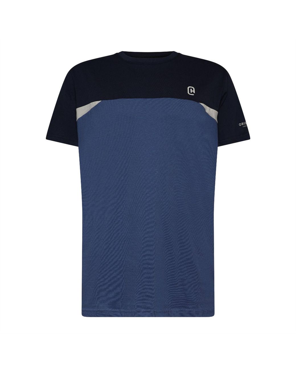 Crosshatch Blue Castlebay Crew Neck Short Sleeve Jersey T-Shirt for men