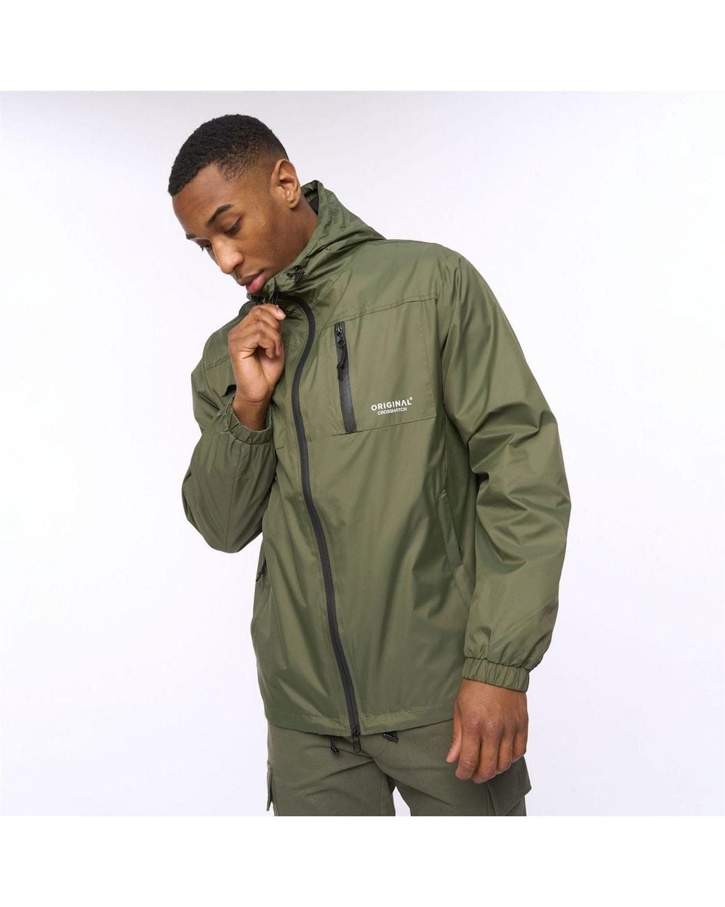 Crosshatch Green Jacket for men