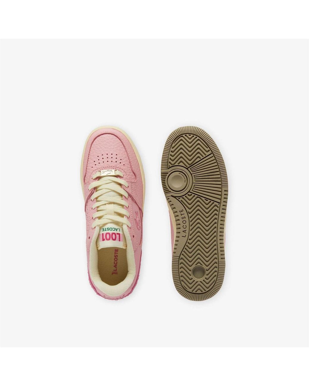 Lacoste Pink Set Leather Trainers