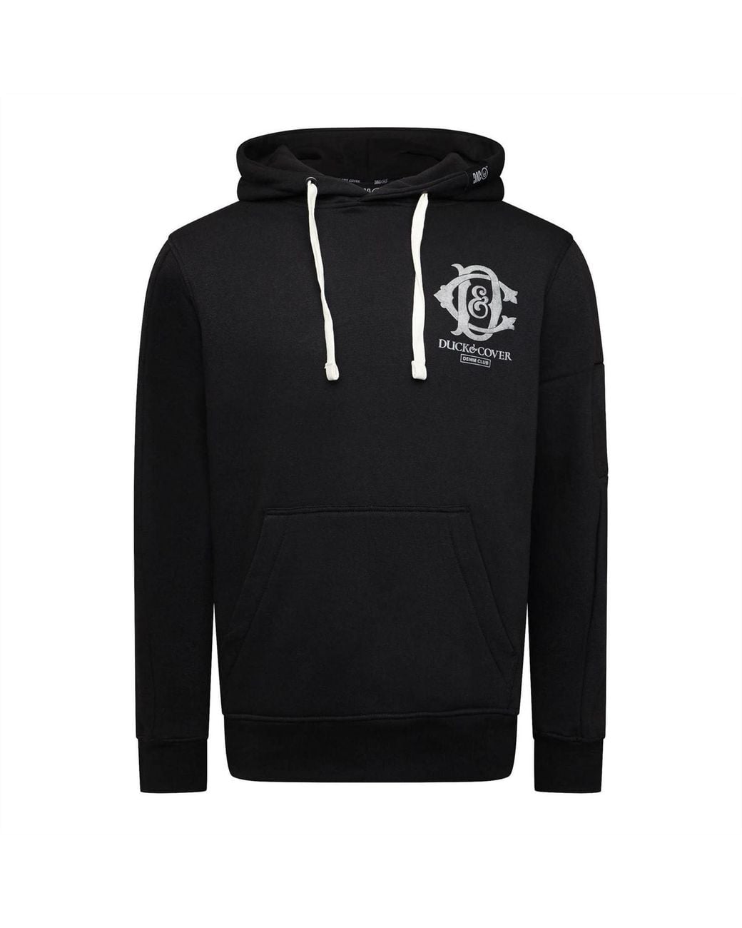 Duck and Cover Black Randolph Hoody for men