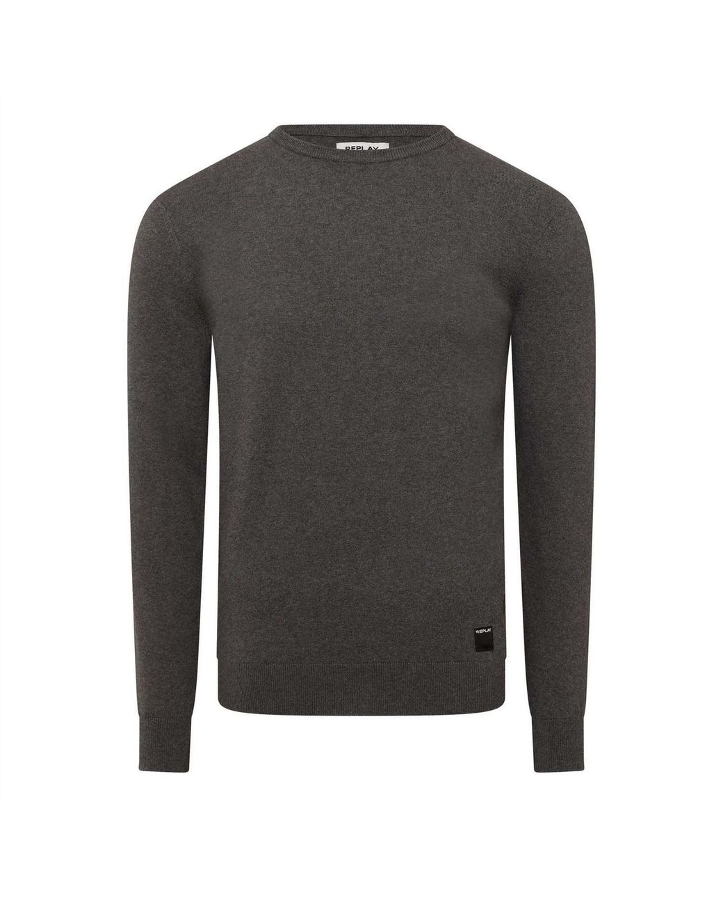 Replay Gray Crewneck Sweater for men