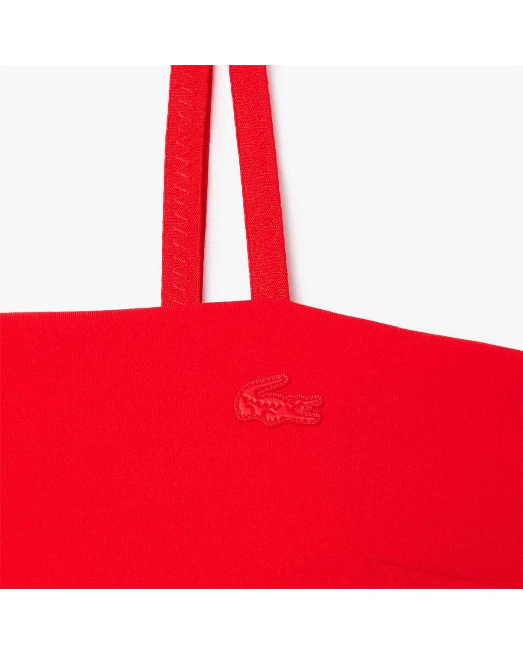 Lacoste Red Dry Uv Protect Technical Bralette