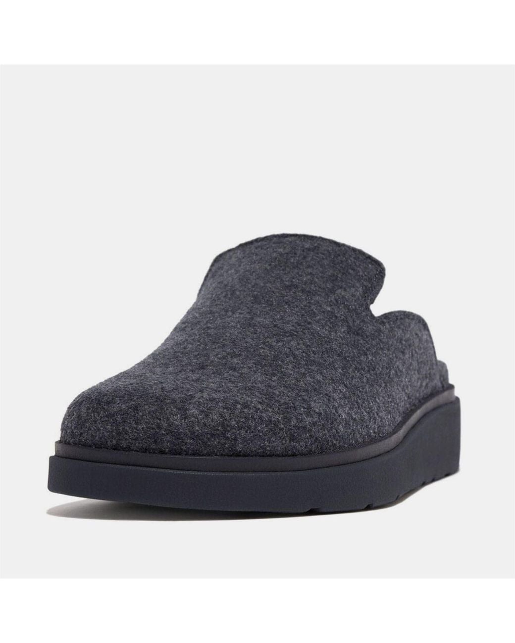 Fitflop Blue Gen-Ff Felt Mule Slippers