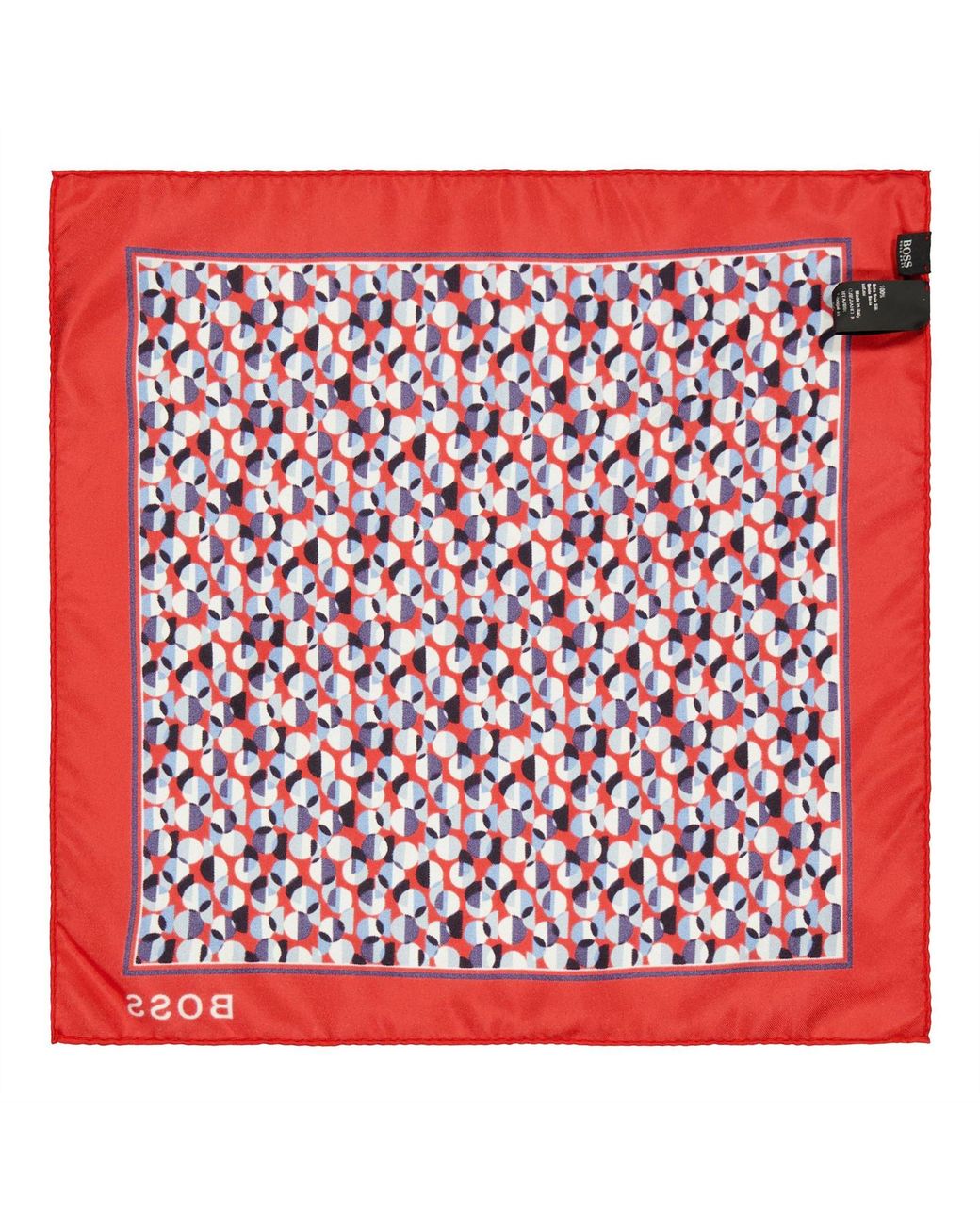 Boss Red Pocket Square for men