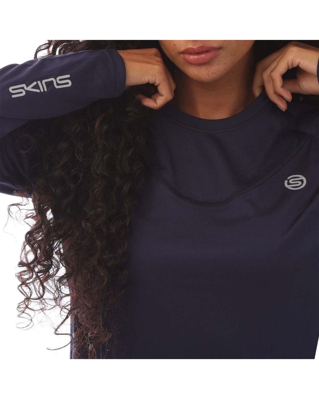 Skins Blue 3 Long Sleeve T Shirt