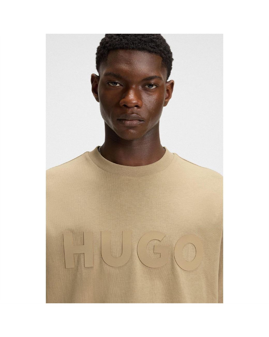 HUGO Natural Dinkee Oversized Fit T-Shirt for men