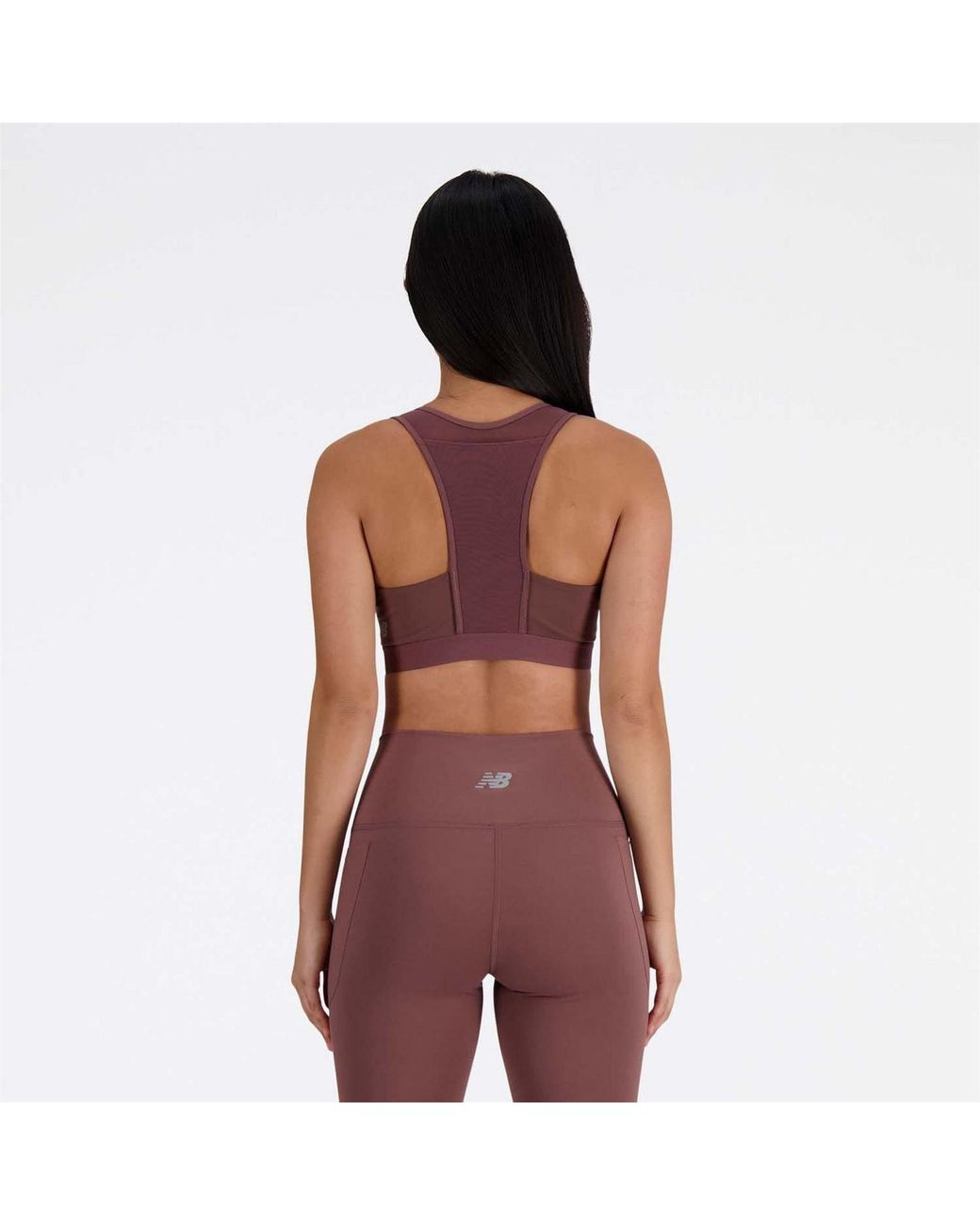 New Balance Red Medium Support Pocket Sports Bra