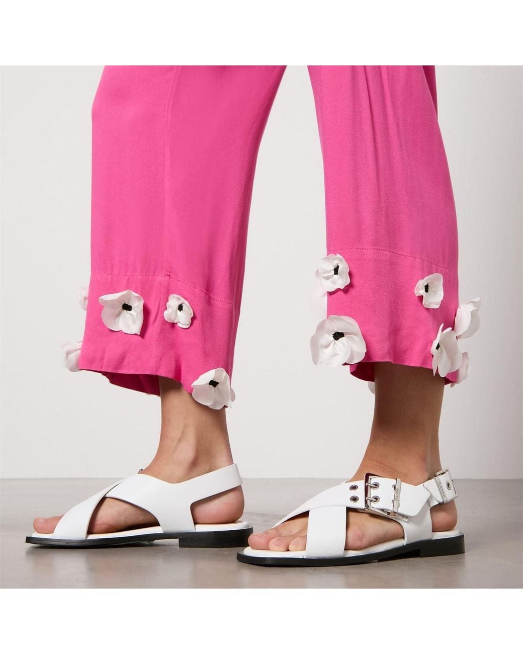 Sleeper Pink Bloom Tie Pajama Set With Pants