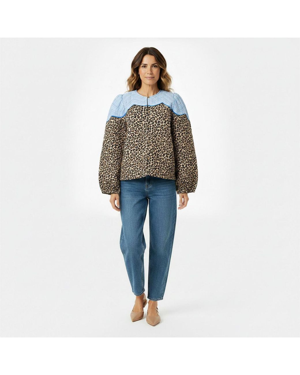 Stella Nova Brown Jacket With Clouds