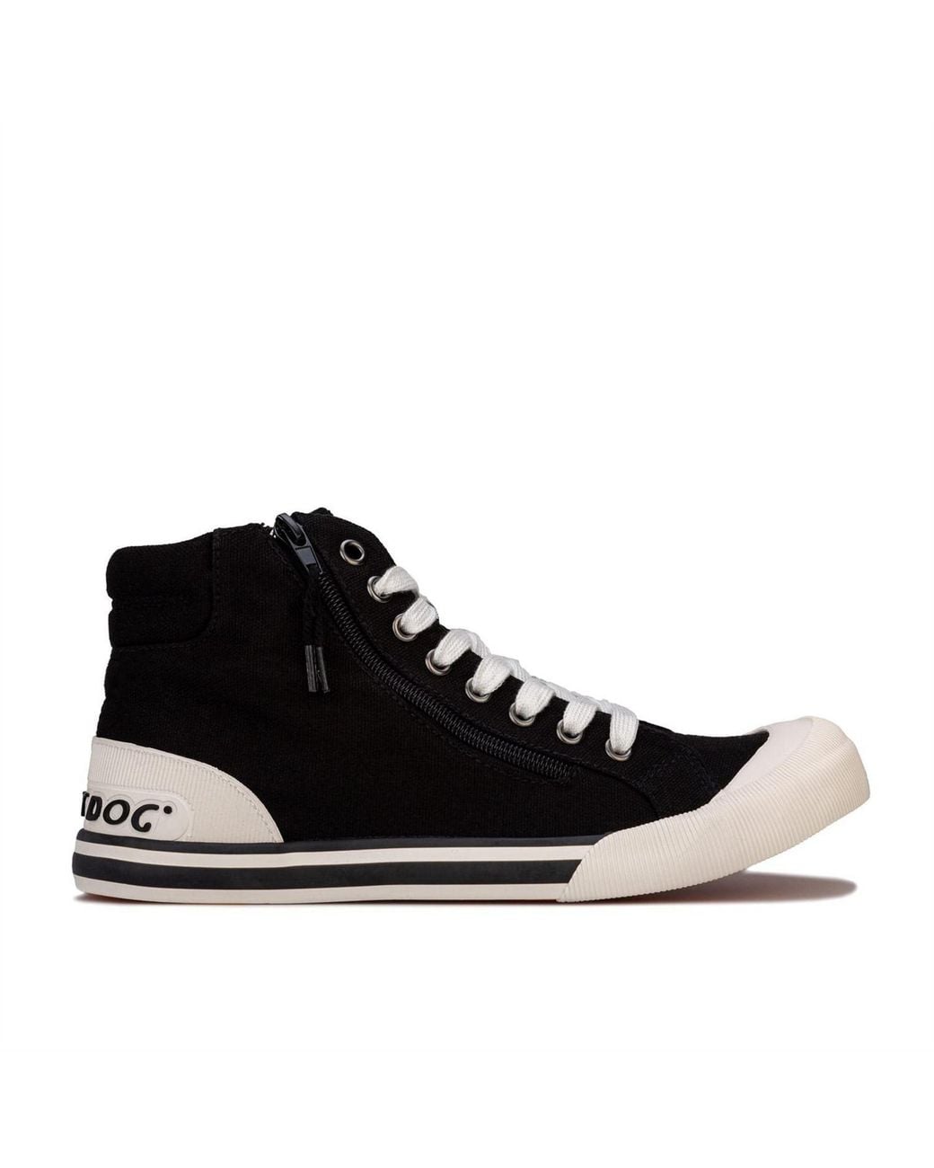 Rocket Dog Black Jazzin Hi Canvas Pumps