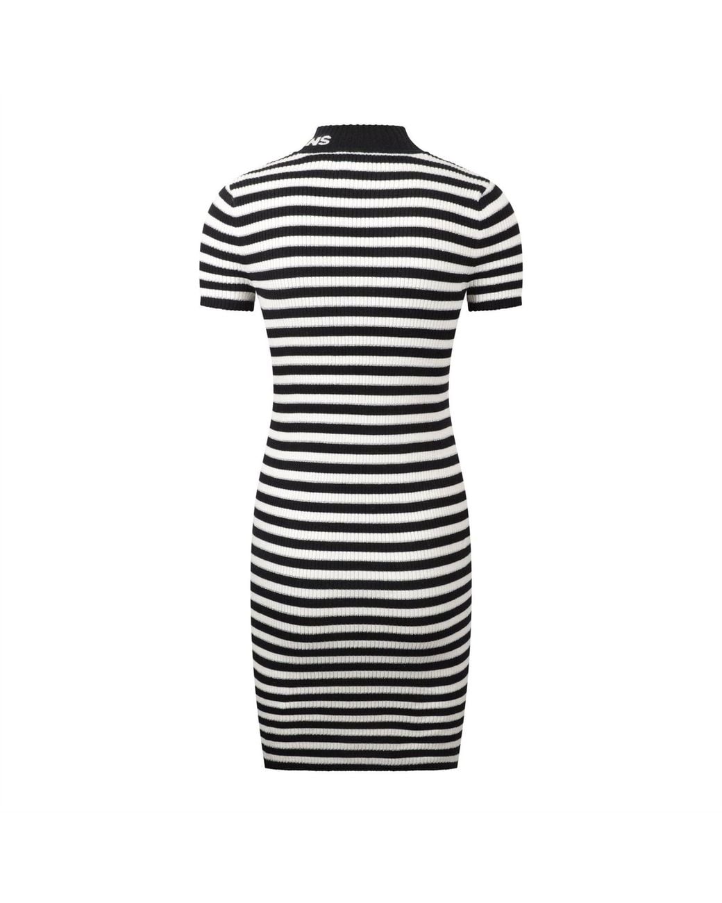 DKNY Black Short Sleeve Lure Dress 8 (Xs)