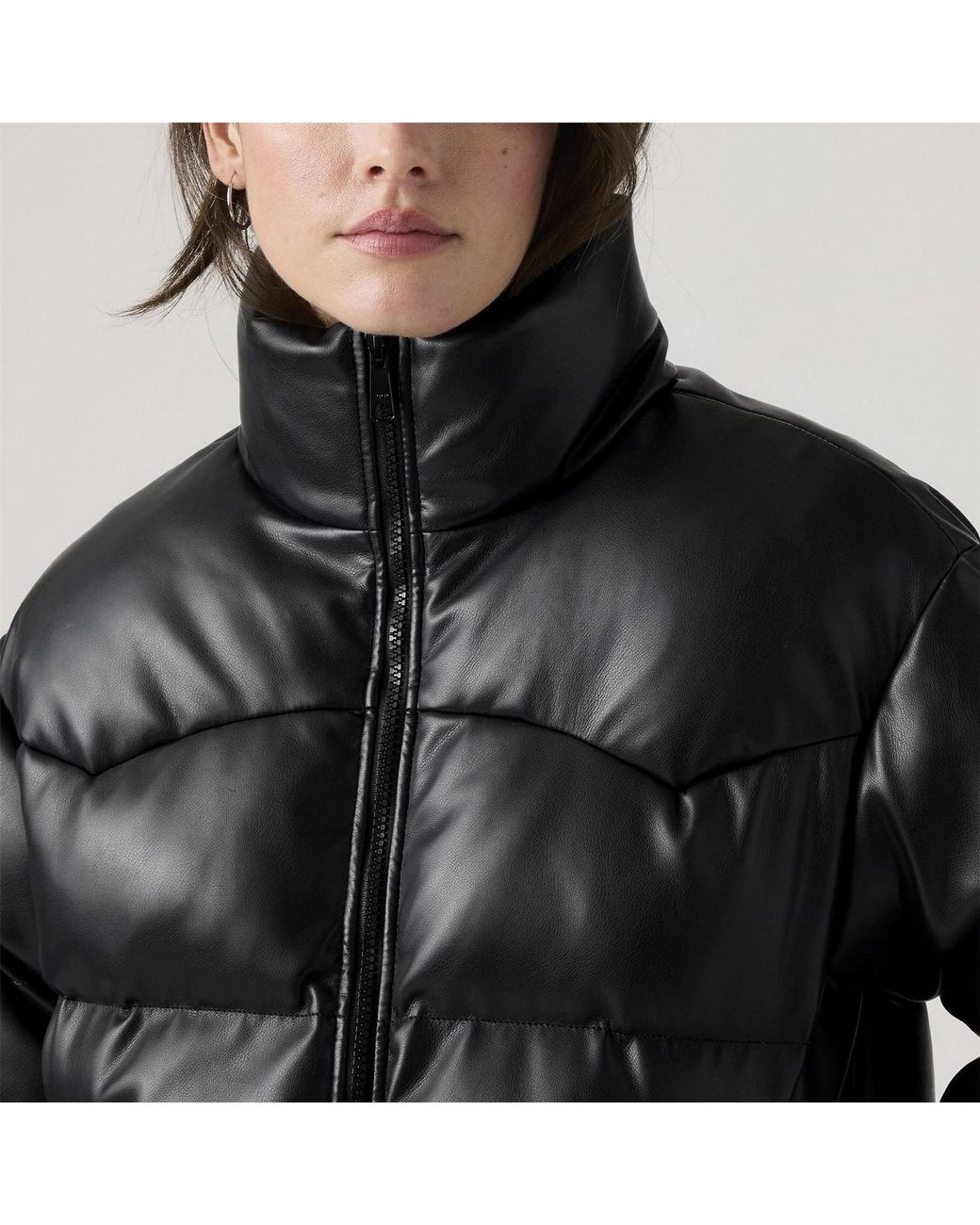 Levi's Black Short Puffer Jacket